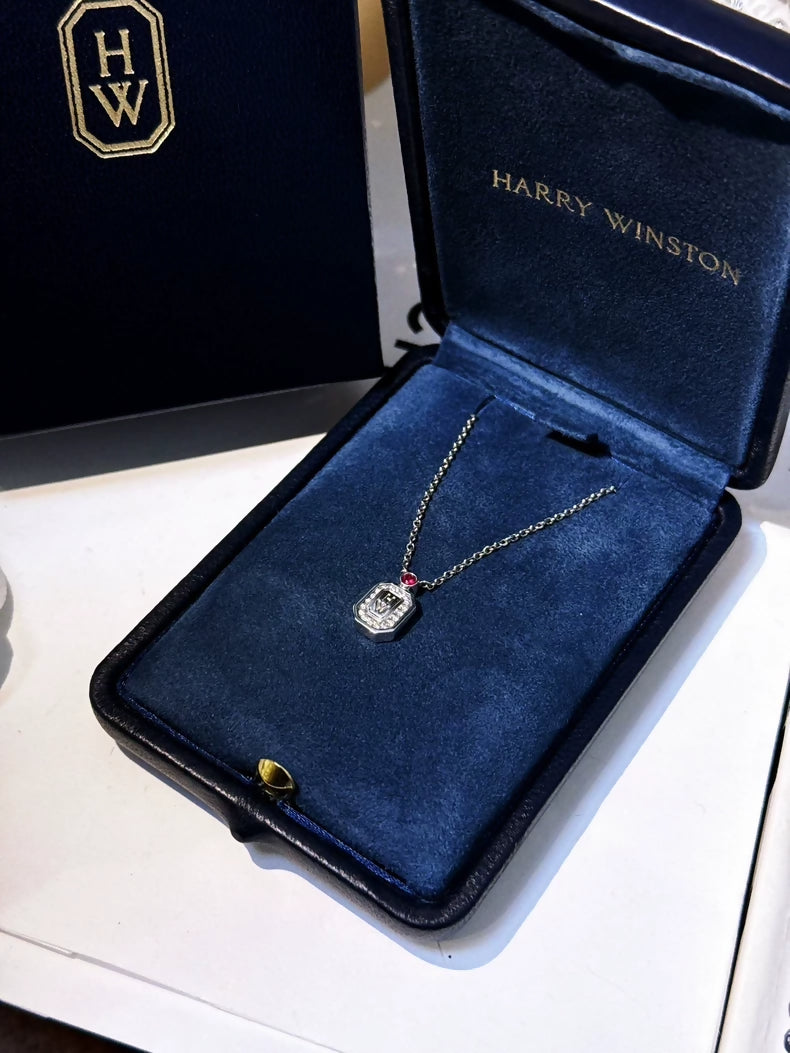 Harry Winston diamond & ruby necklace 2023 Valentine's Day limited edition