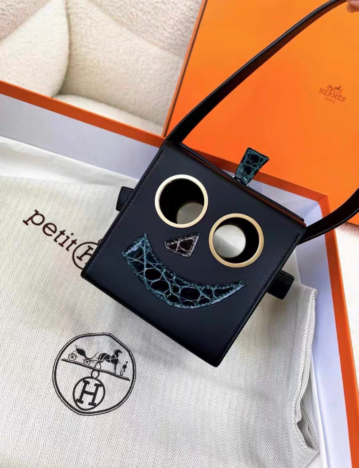 HERMES PETIT H LIMITED EDITION ROBOT HANDBAG