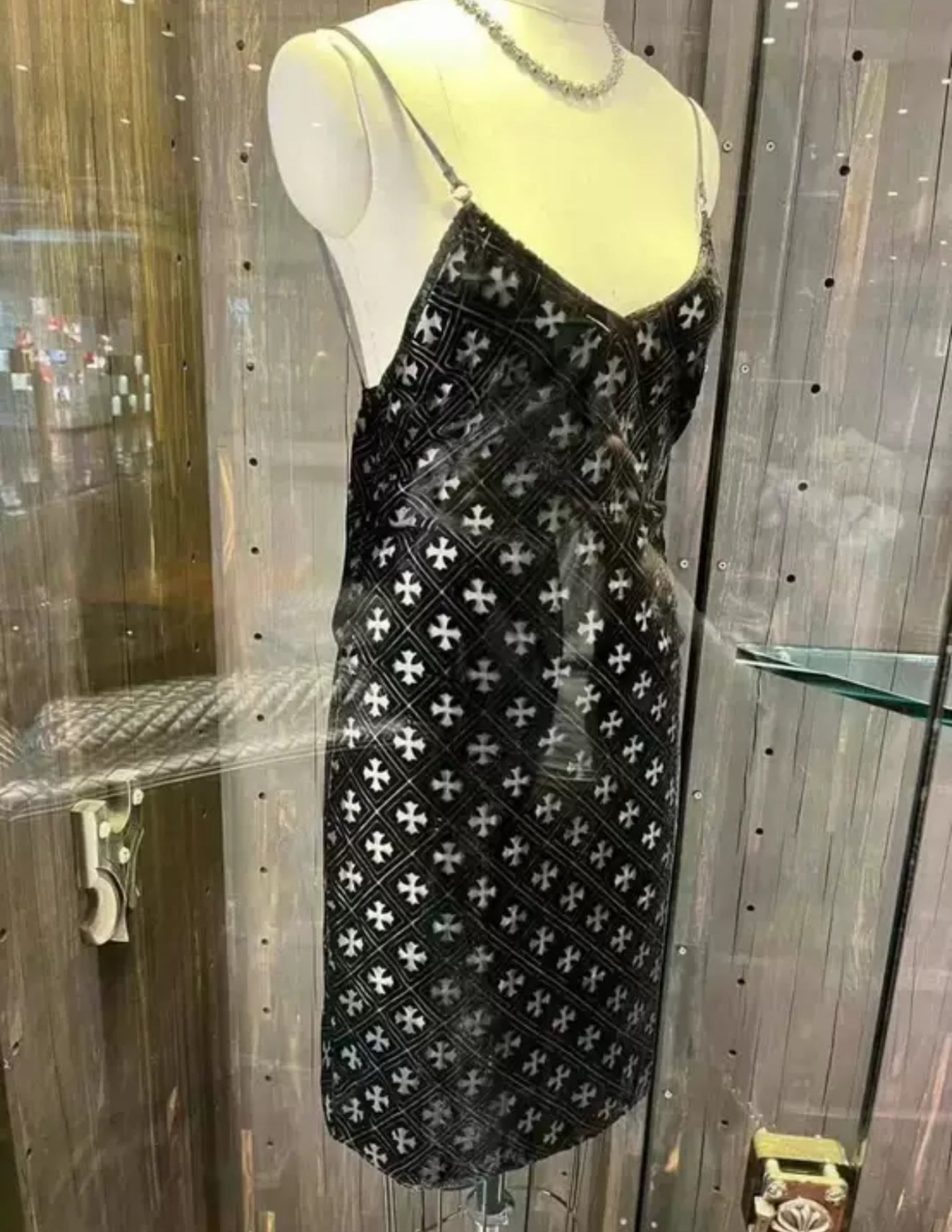 Chrome Hearts silk dress