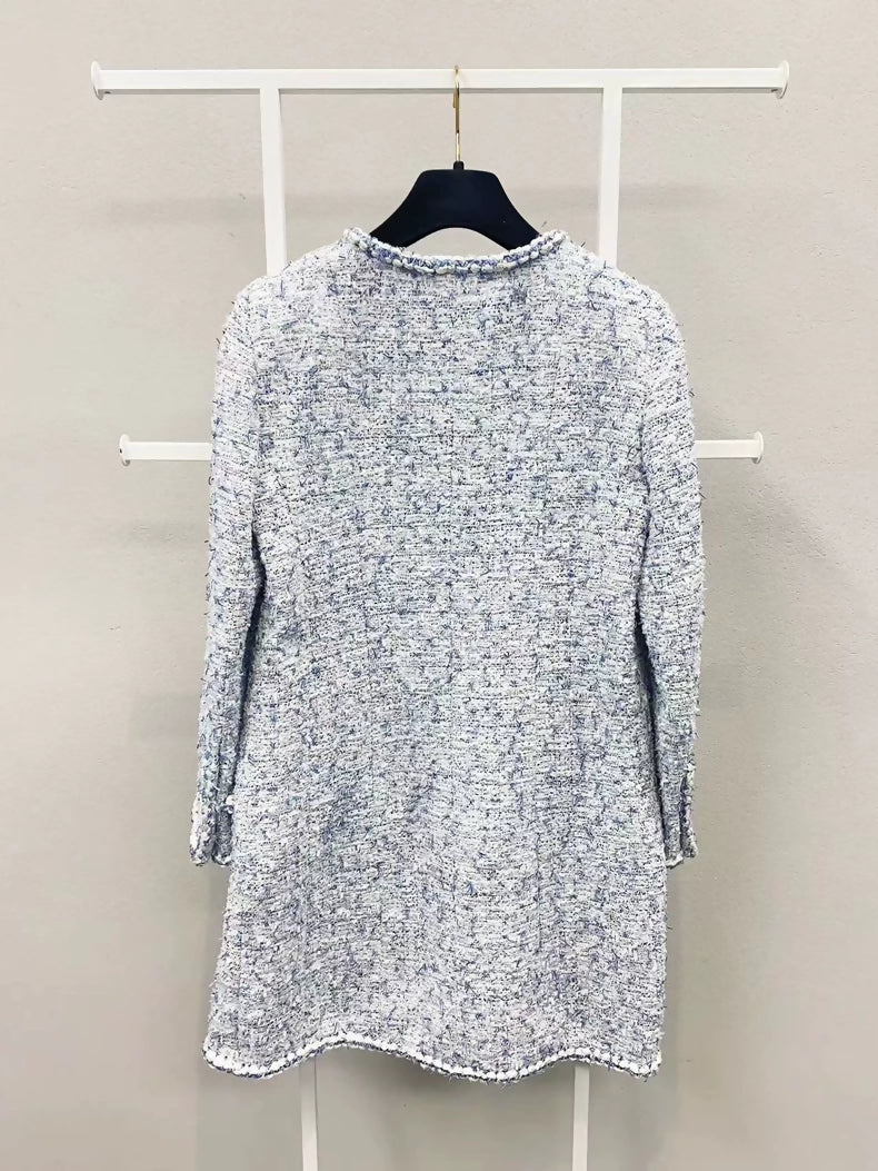 Chanel 19 Blue and White tweed Jacket
