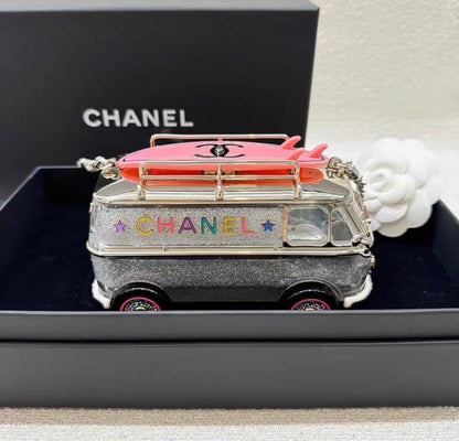 Chanel 24C Mini bus Van Hollywood Minaudiere Mini Bag handbag Collectible