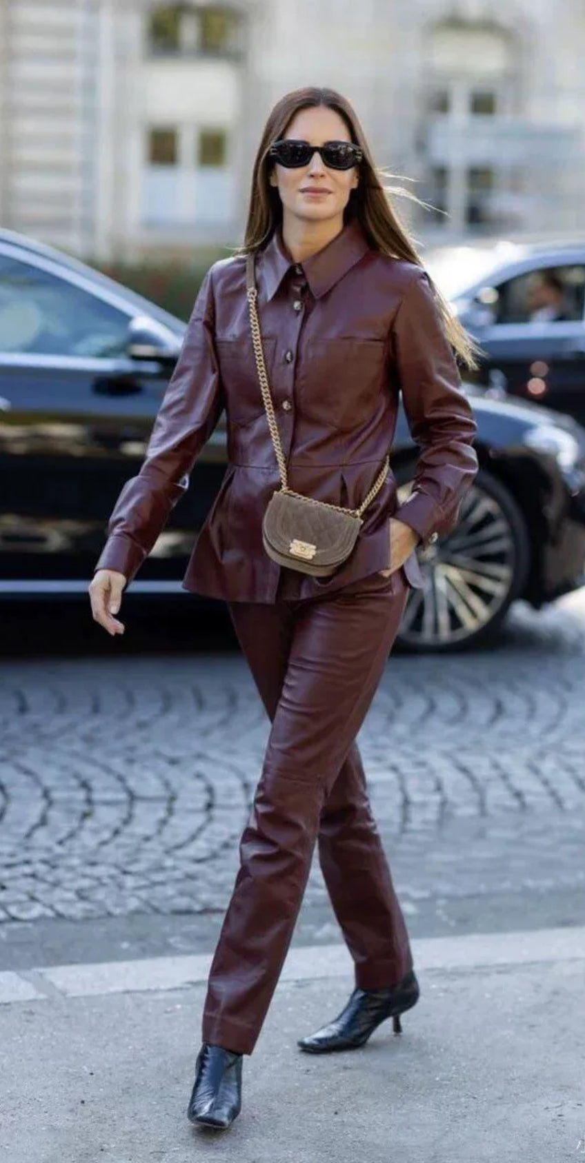 Chanel 22K Burgundy Leather Jacket