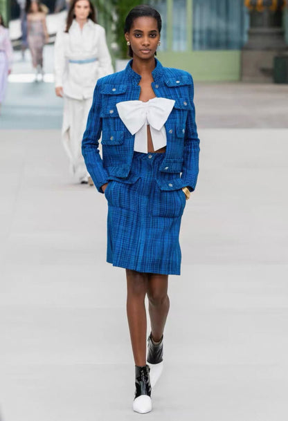 Chanel 20 blue tweed  jacket