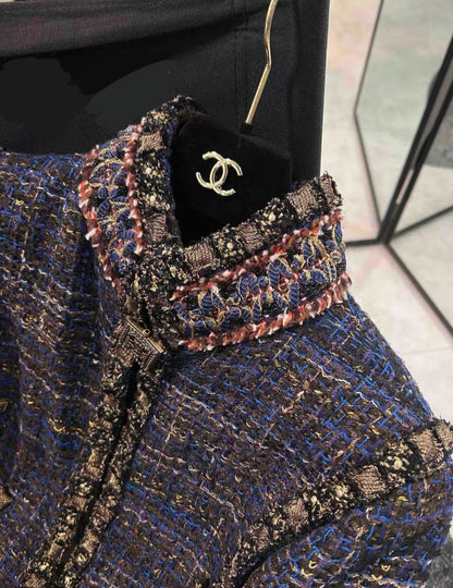 Chanel 2011 Deep Blue tweed jacket