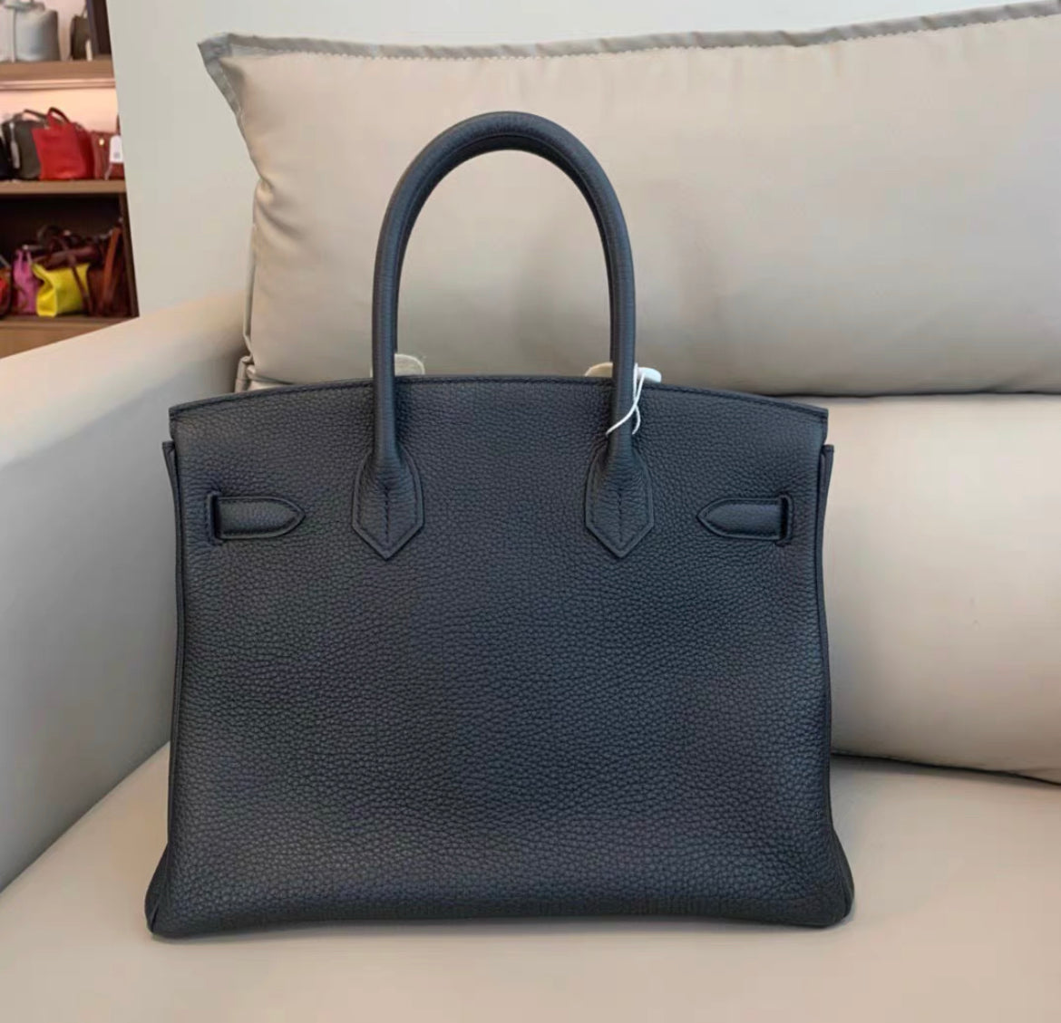 Hermes Birkin 30 Black Togo Leather Gold Hardware