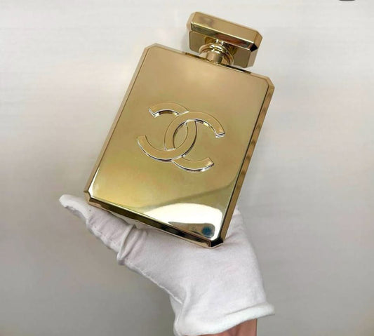 Chanel Gold Perfume Bottle Minaudière, 2022