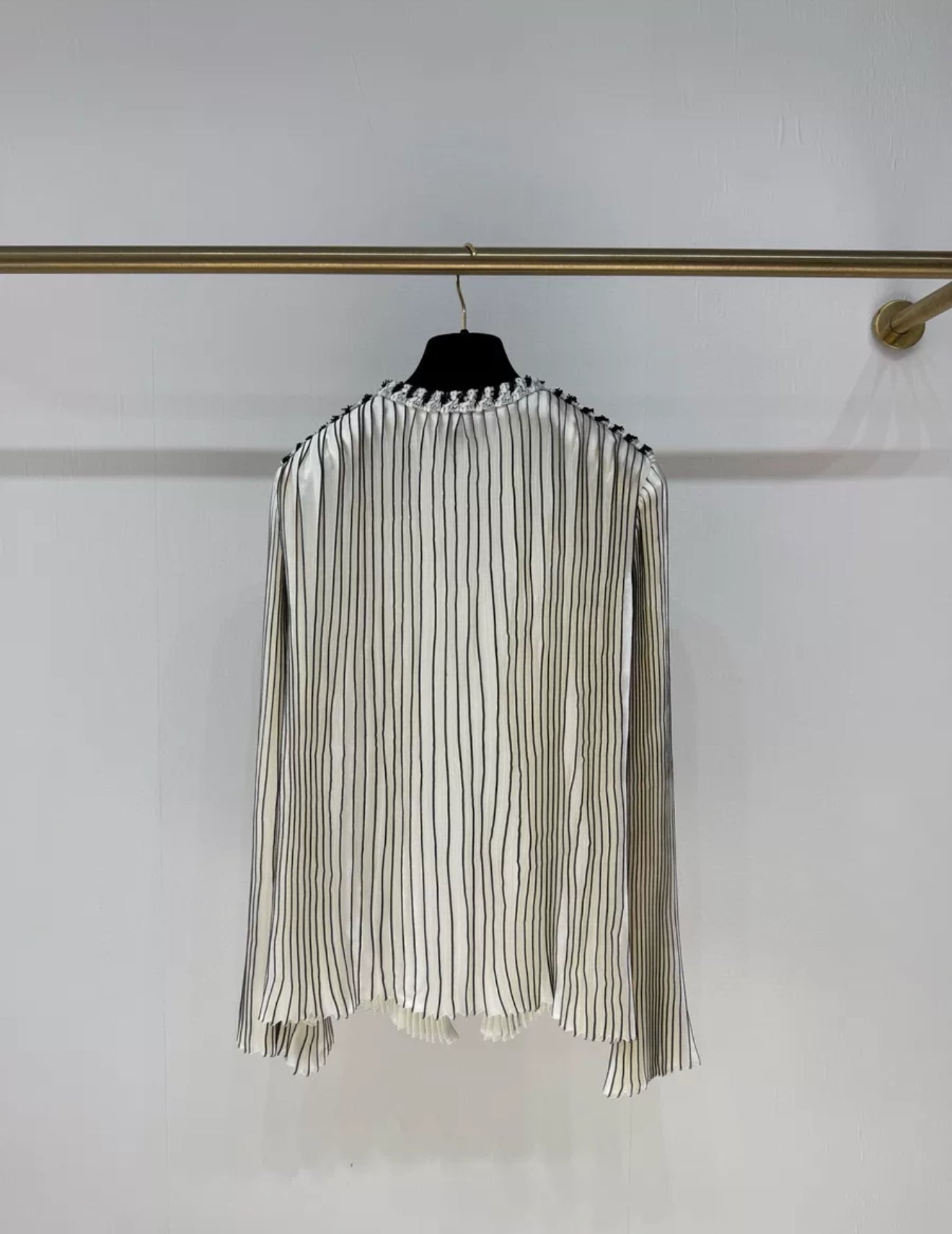 Chanel 24S pleated satin top