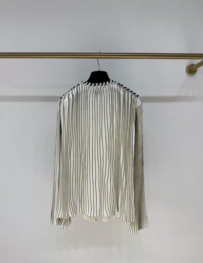 Chanel 24S pleated satin top