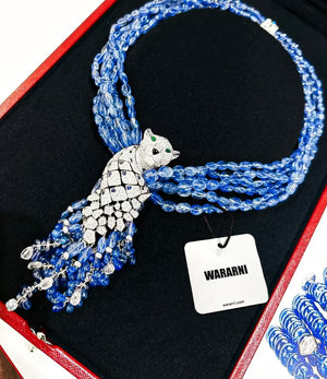 Cartier Panther Necklace with Sapphires and diamonds Reference: CRHP700831