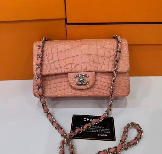 Chanel matte Alligator mini Flap Bag