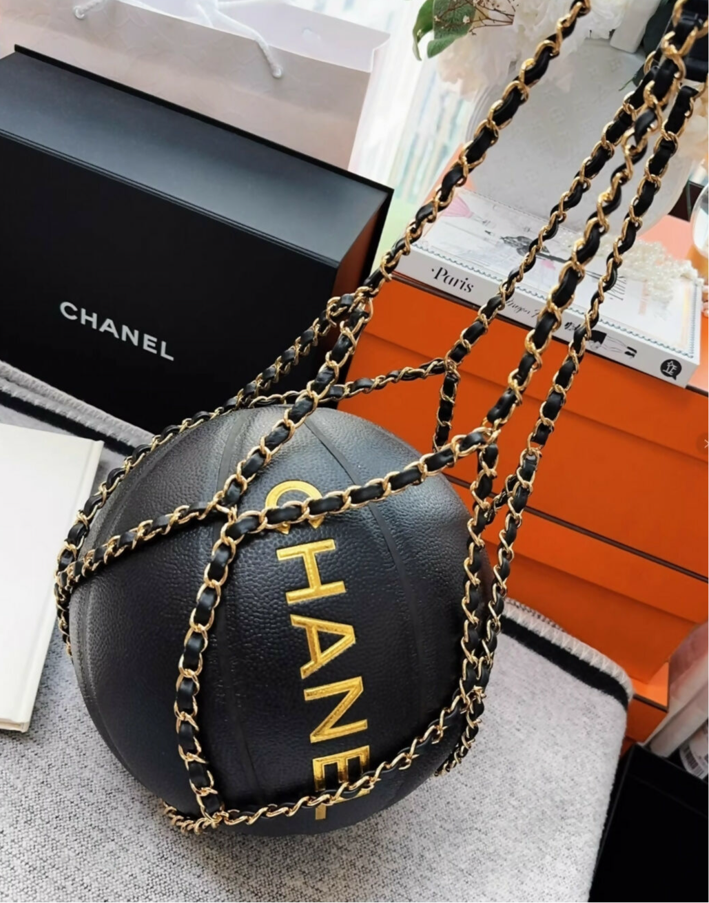 Chanel black basketball