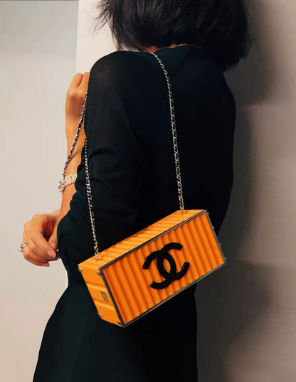 Chanel Yellow Paris Hamburg Shipping Container Minaudière Clutch Bag 2017