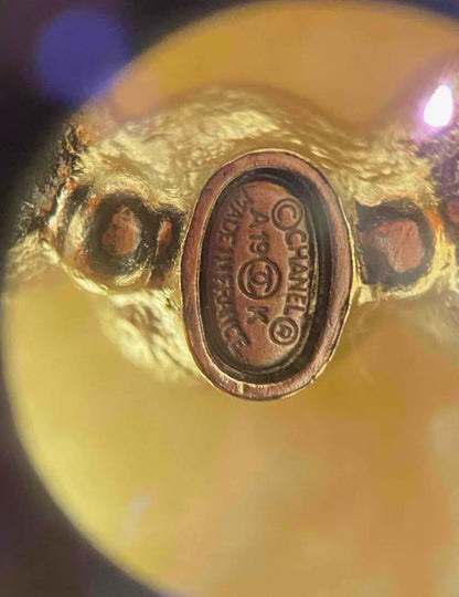 Rare Chanel 2019 Peals CC Letters Brooch