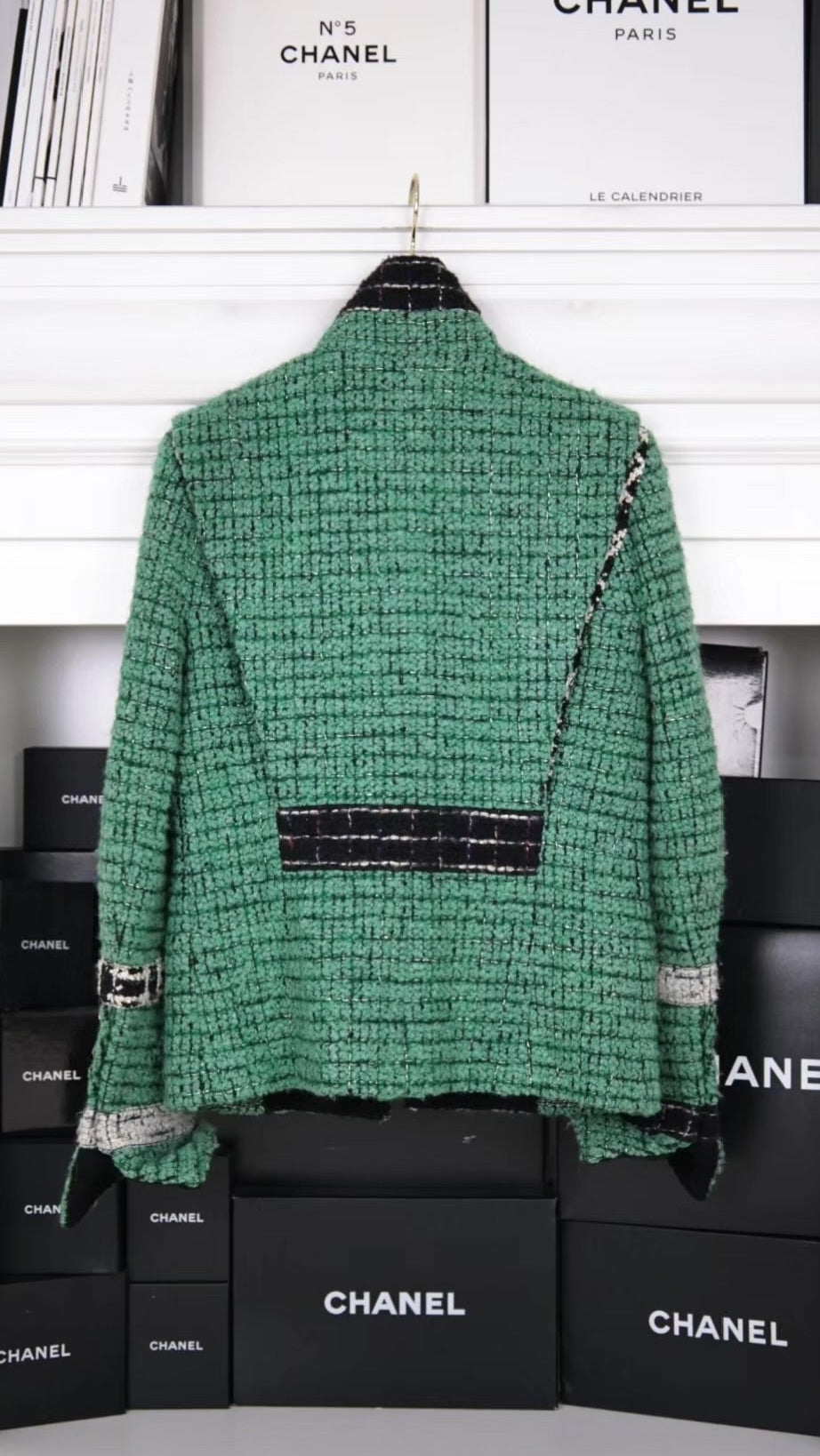 Chanel 2009 Green Tweed Jacket
