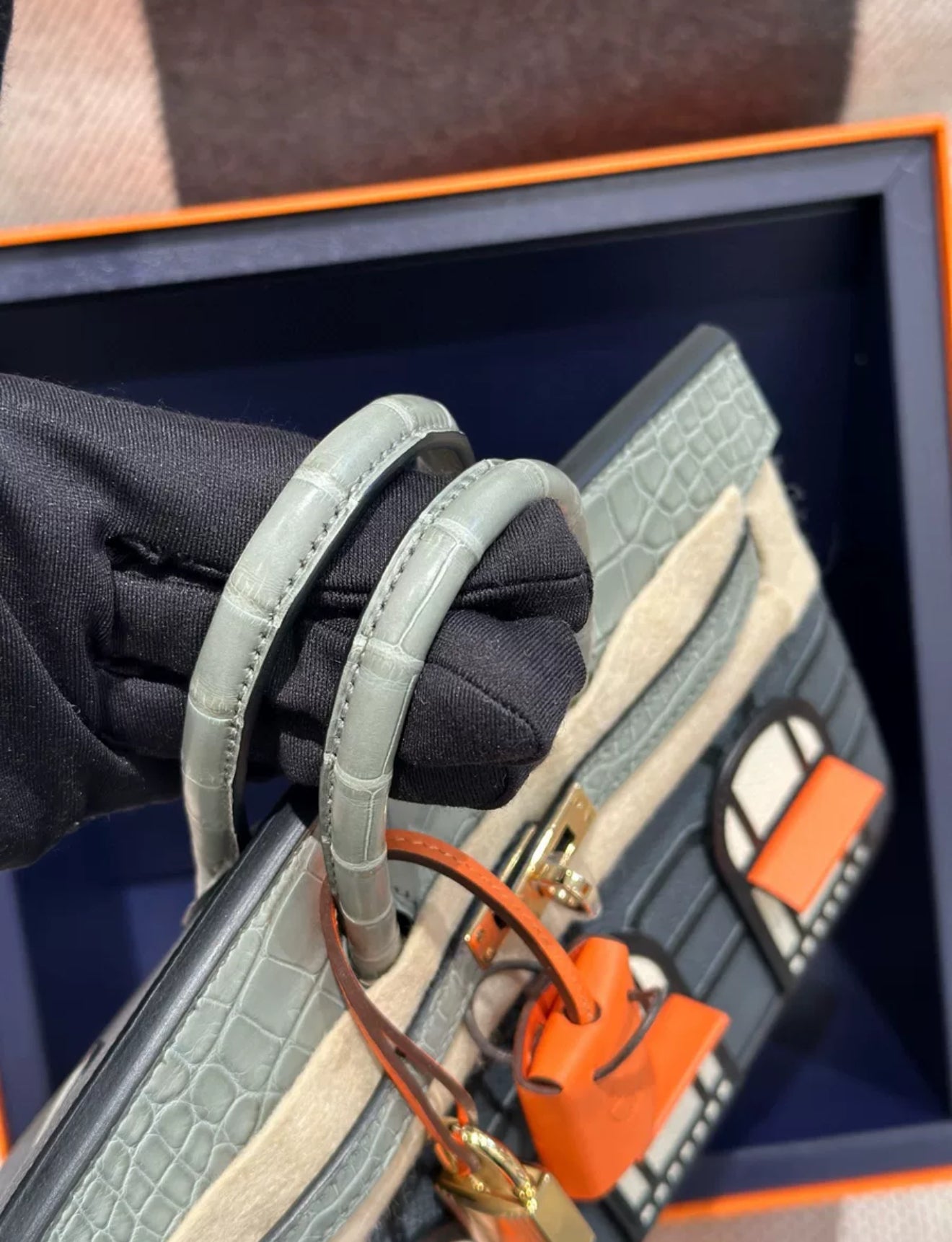 Hermes Birkin 20 Faubourg Rainy Days Gris Misty – Wararni.com