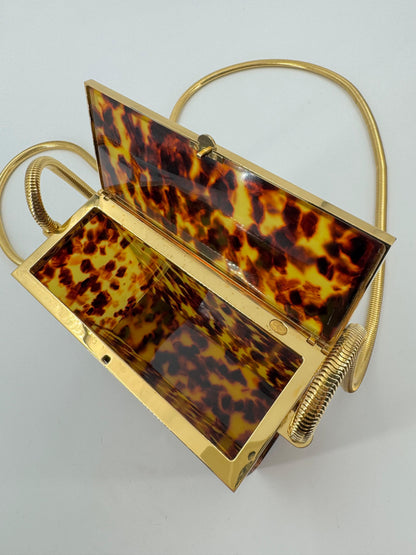 CHANEL 1997 Tortoiseshell shoulder bag with gold hardware