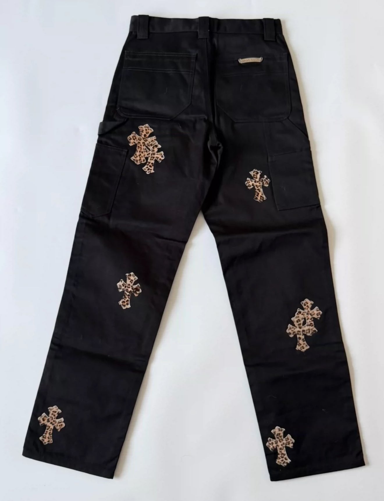 CHROME HEARTS LEOPARD PATCH DENIM