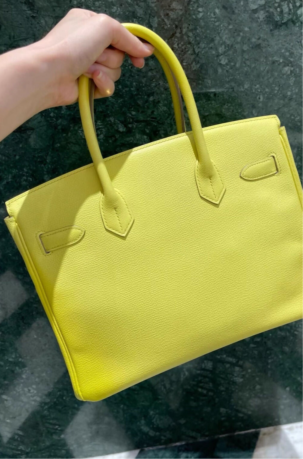 Hermes Birkin 30 Yellow Epsom Leather Gold Hardware