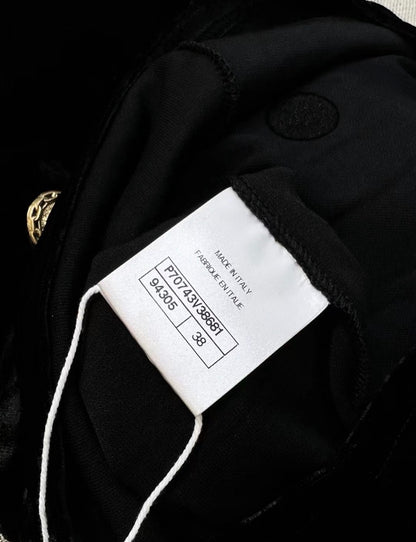 Chanel 21A black Velvet top