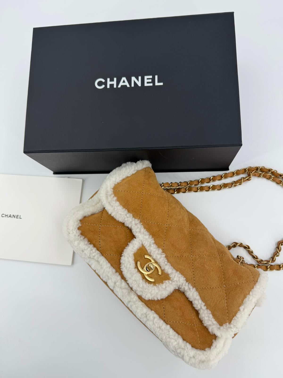 Chanel 2018 Shearling Coco Neige Flap Bag