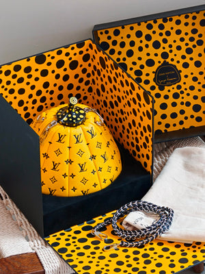 Louis Vuitton x Yayoi Kusama Limited Edition Pumpkin Bag Bright Yellow Monogram Print