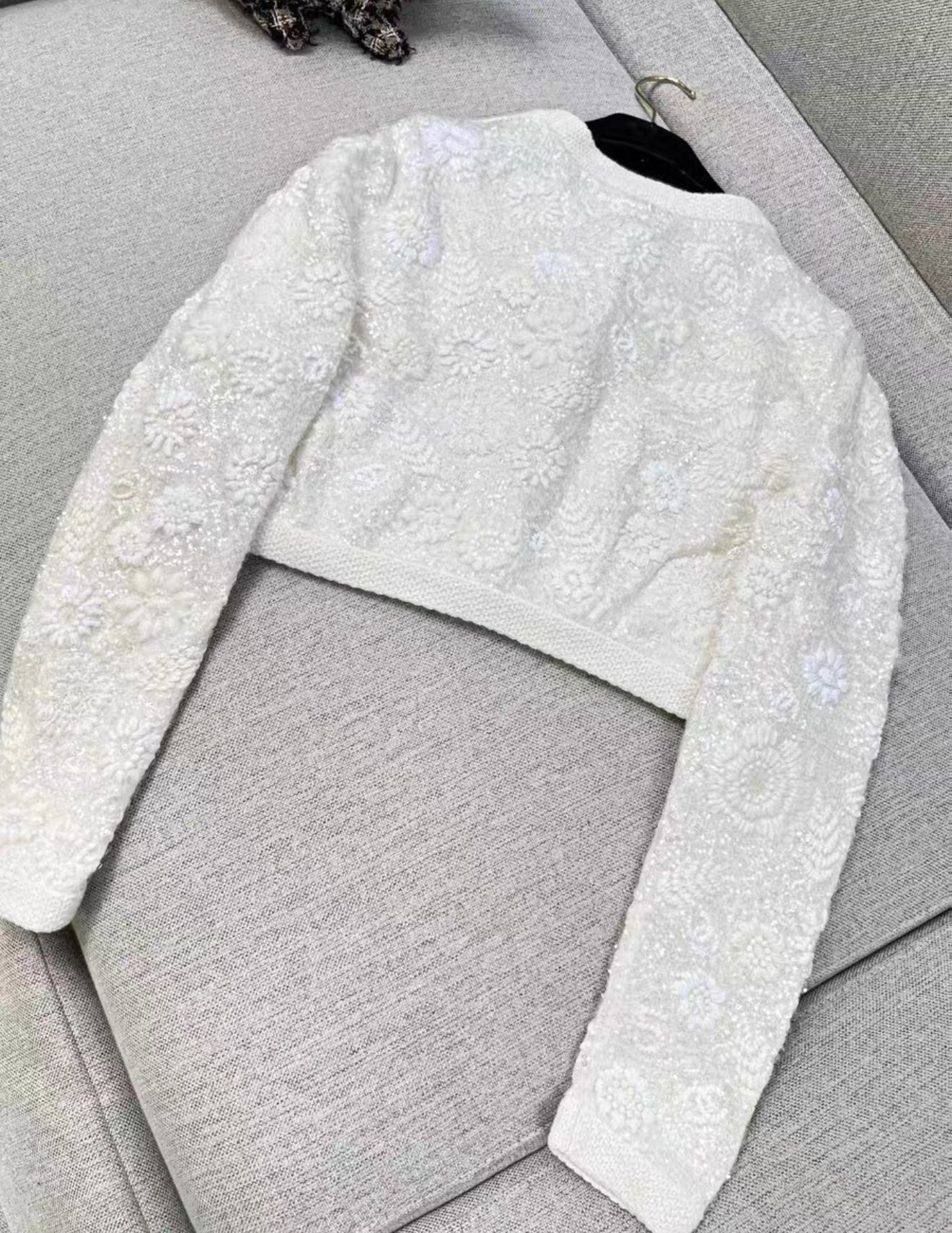 Chanel 21S ecru cardigan