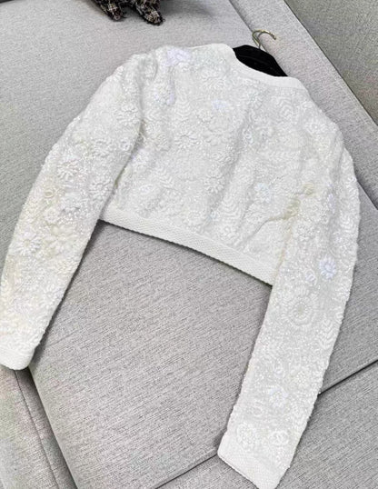 Chanel 21S ecru cardigan