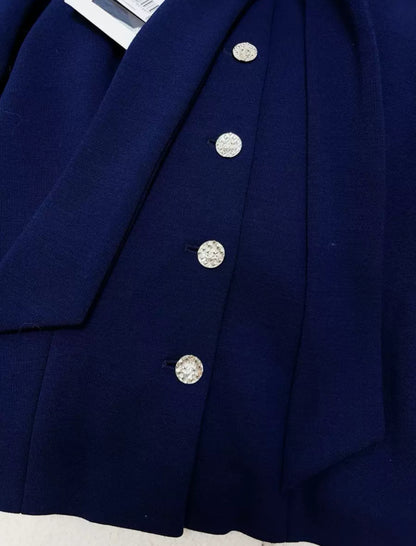 Chanel 22A Navy Blue Jacket
