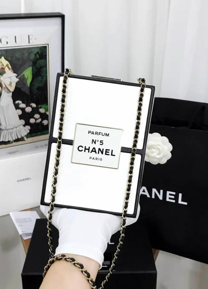 Chanel No.5 Perfume Box Minaudiere Clutch Bag 2021