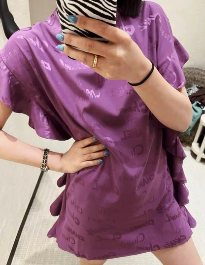 Chanel purple caftan size 38