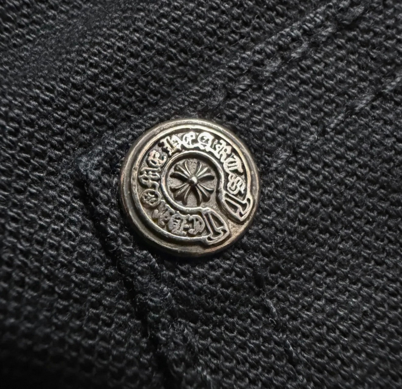 Chrome Hearts Black Studded Cargo Pants