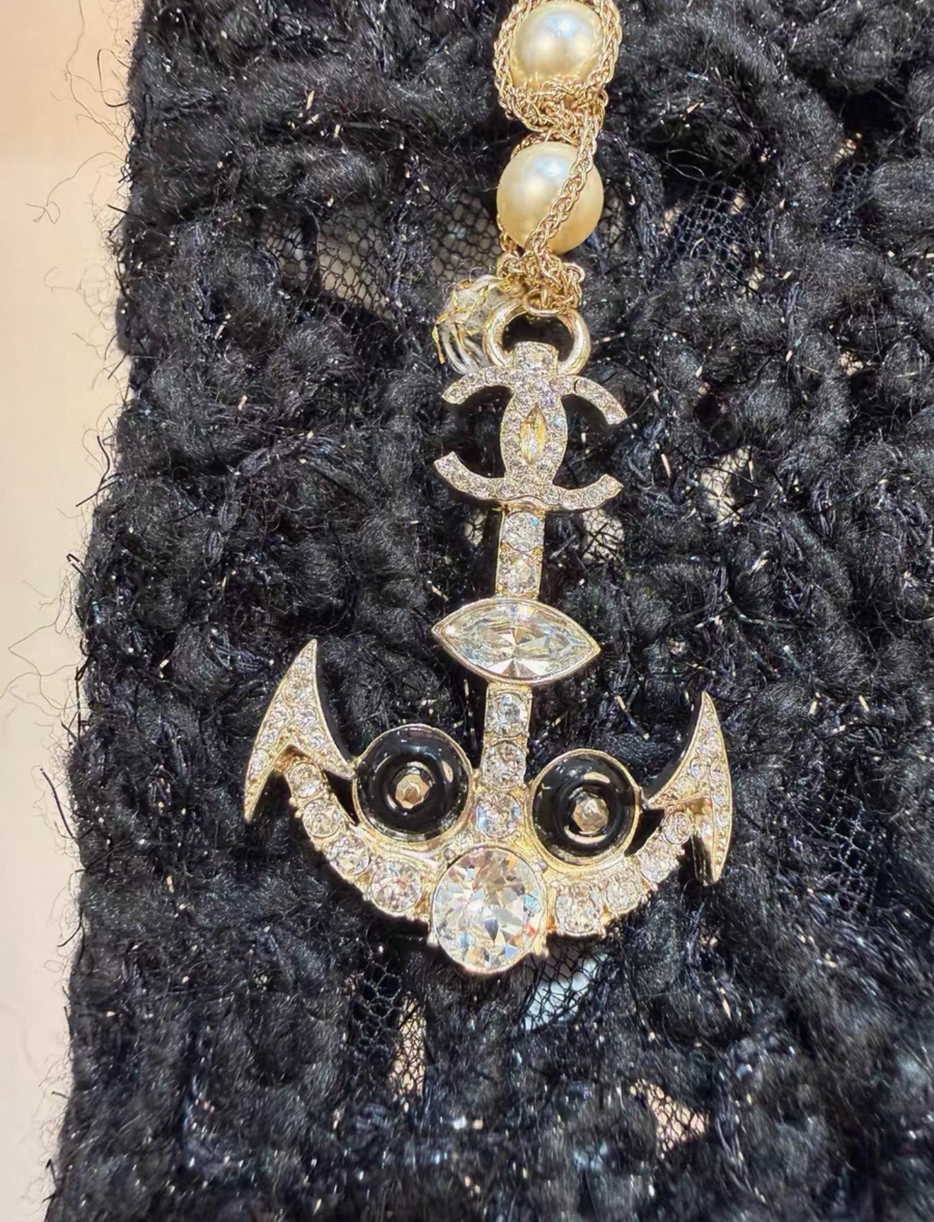 Chanel 18A black long dress