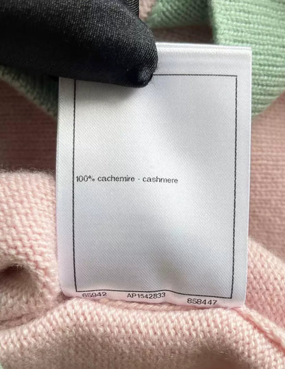 Chanel 24C pink cashmere cardigan