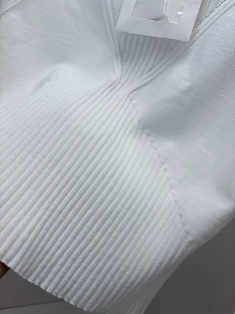 Chanel 24B White Knit top