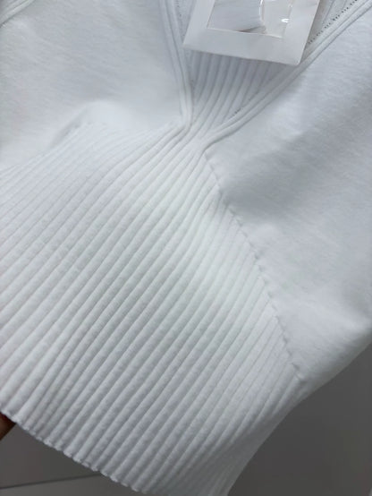 Chanel 24B White Knit top
