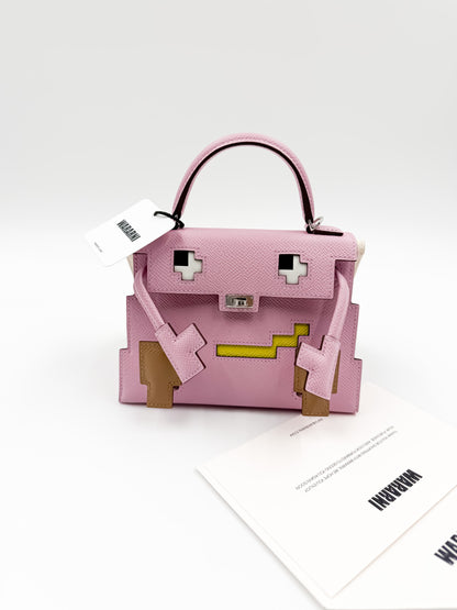 Hermès Kelly Doll "Picto" Quelle Idole Mauve Sylvestre, Lime, Nata & Chai Epsom Palladium Hardware