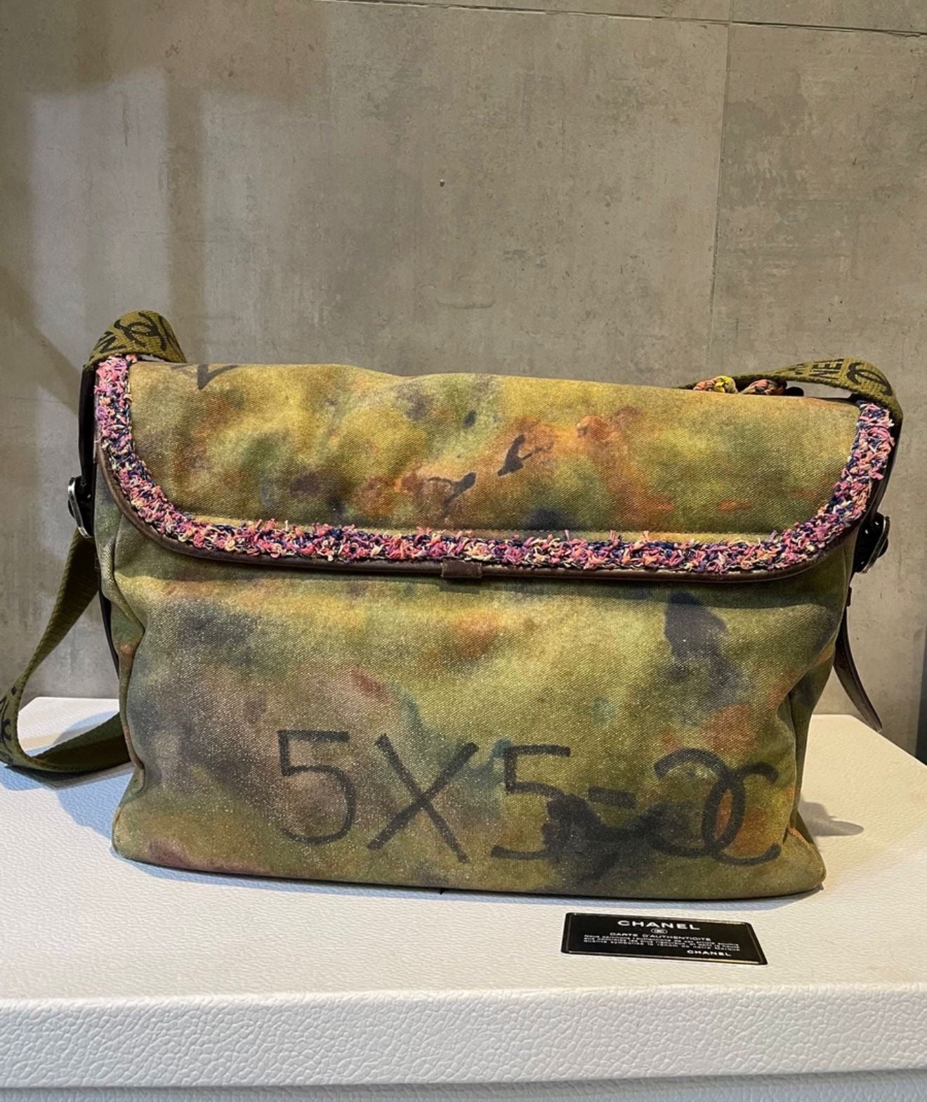 Chanel Graffiti Canvas Messenger Bag – Large Size