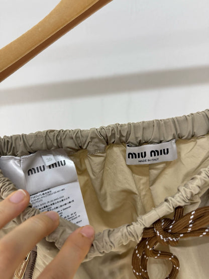 Miumiu beige skirt