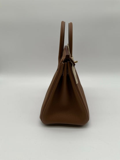 Hermes Birkin 25 Gold Togo GHW stamp K