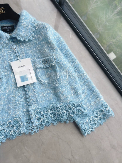 Chanel 25B blue jacket