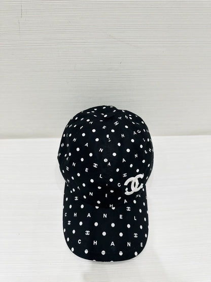 Chanel polka dot cap