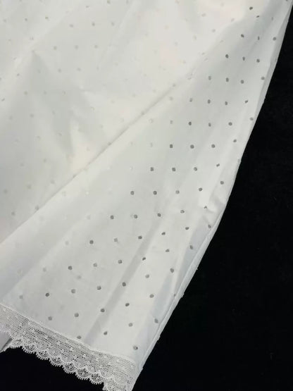 Chanel 23S White Polka dots Pants