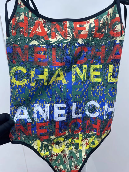 Chanel 26M Graffiti One-Piece Swimsuit