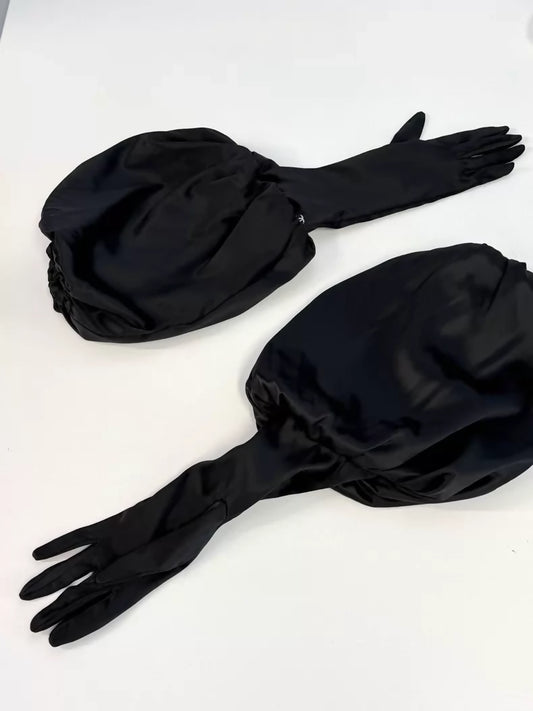 Chanel 24S silk satin gloves