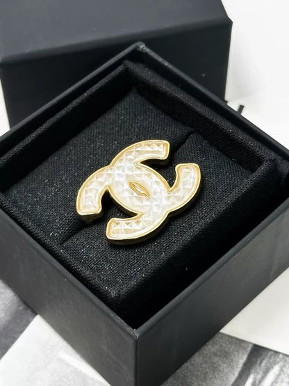 Chanel 24A Gold CC brooch