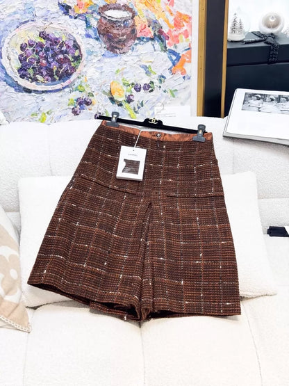 Chanel 24A brown tweed jacket and matching pants