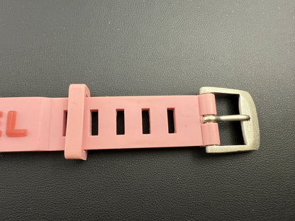 Chanel Vintage 99P Rubber Pink with Peach Wording Bracelet