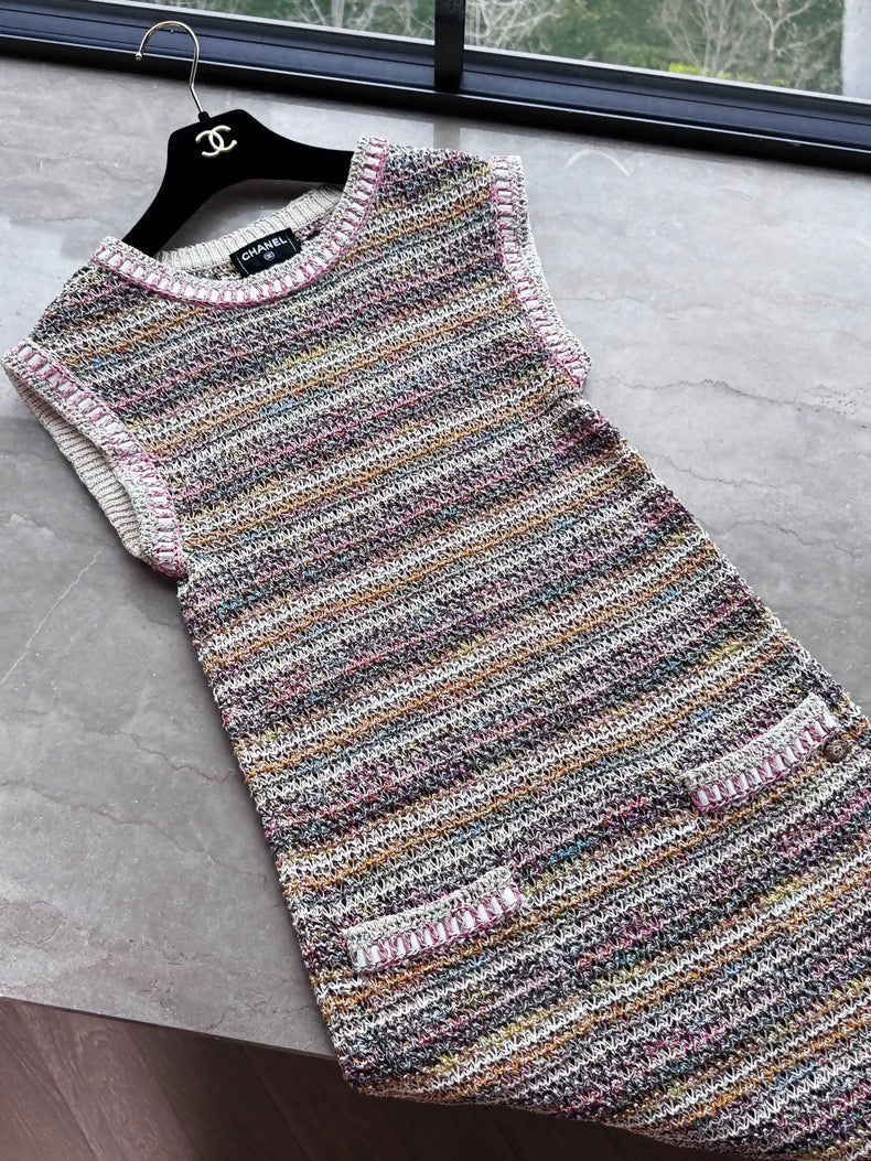 Chanel 2018 Greek collection  woven dress