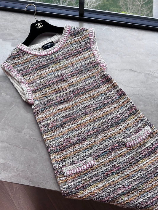 Chanel 2018 Greek collection  woven dress
