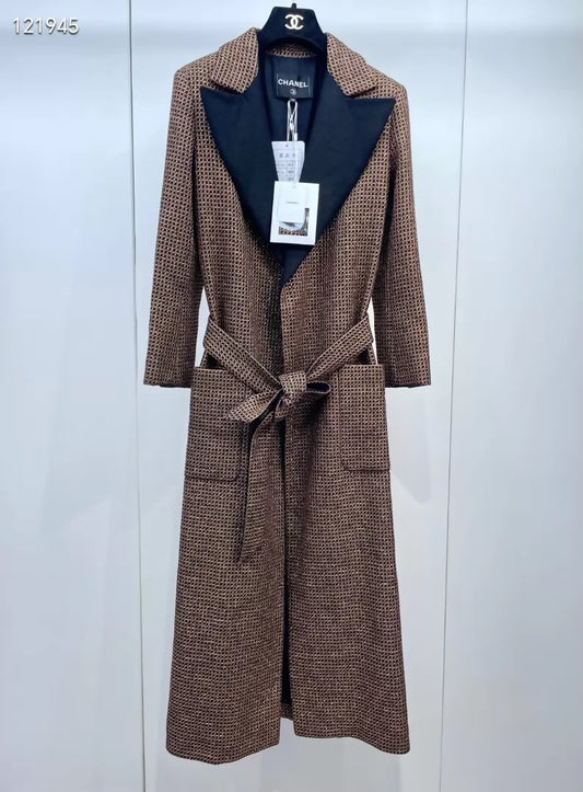 Chanel 24C Gold tweed Coat